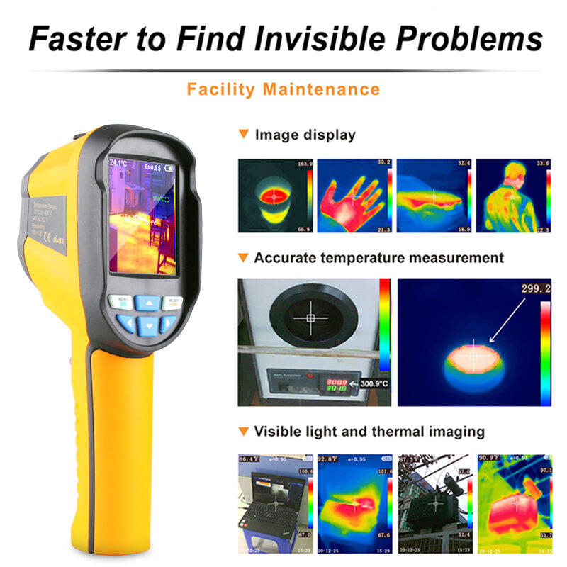 A-BF Infrared Thermal Imager Camera RX-350 Industrial Floor Heating Detection -20°C~400°C Thermal Infrared Camera 160*120 Pixels