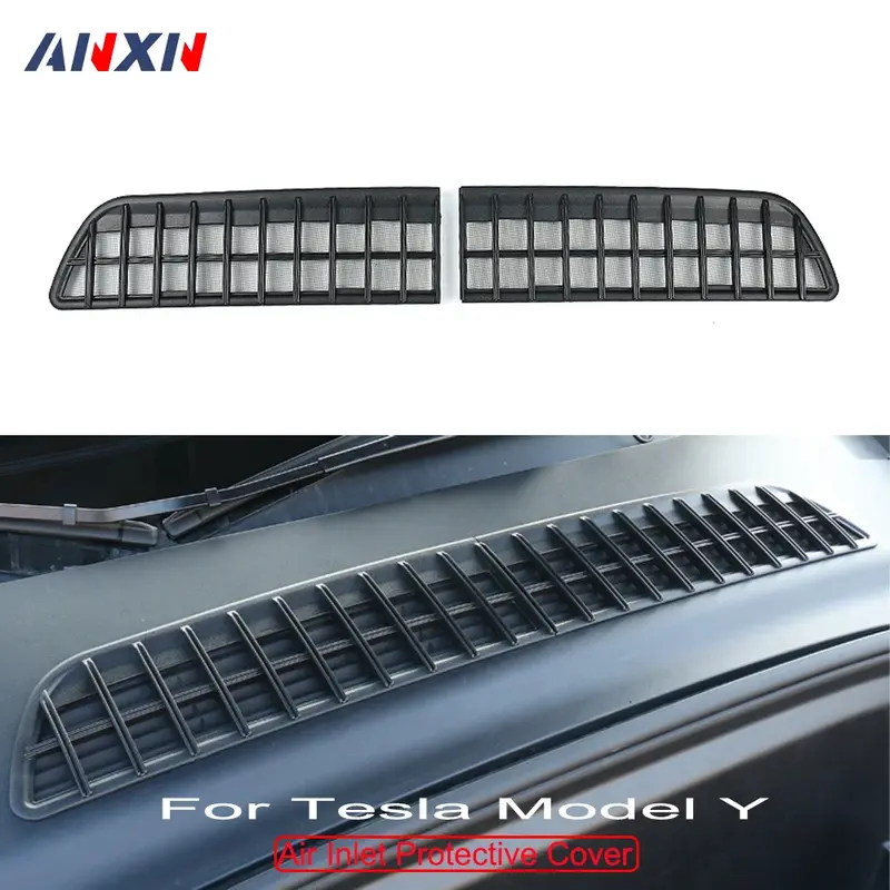 Air Inlet Protective Cover For Tesla Model Y 2020- 2024 Model 3 Highland Insect-proof Mesh Air Flow Protect Grille Accessories