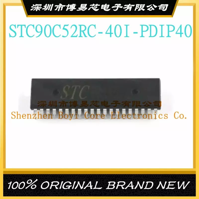 Microcontrolador Original MCU Chip, STC90C52RC-40I-PDIP40, Novo