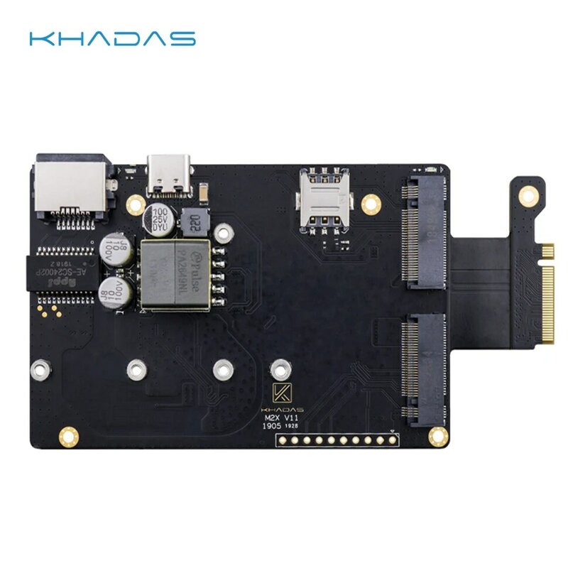 Khadas M2X Extension Board mit PoE fähigkeit
