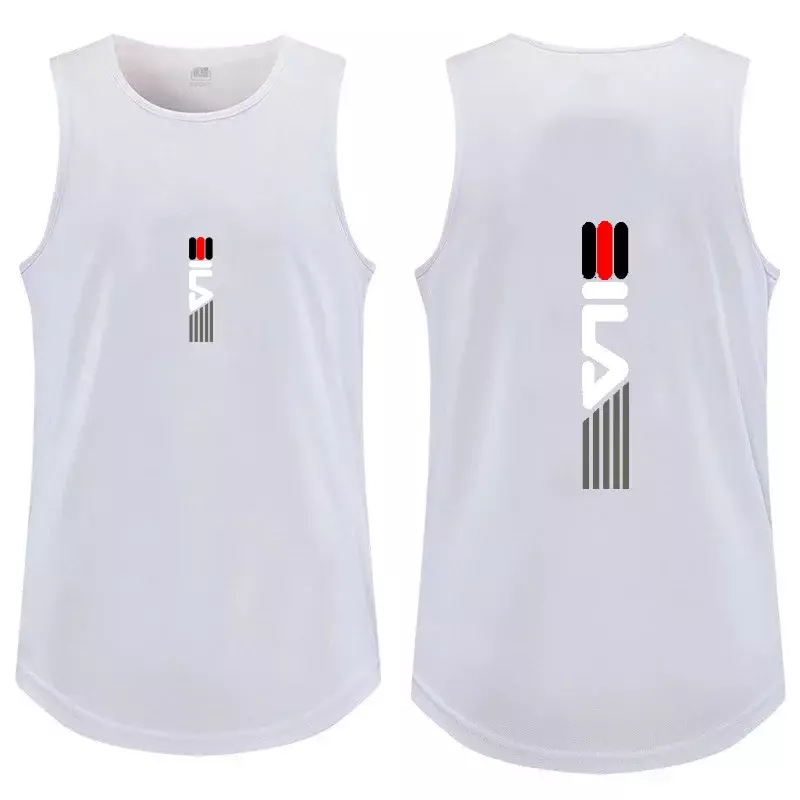 2024 New Golf Men's Running Vest Breathable Training Muscle Sleeveless T-shirt Summer Gym Fitness Vest