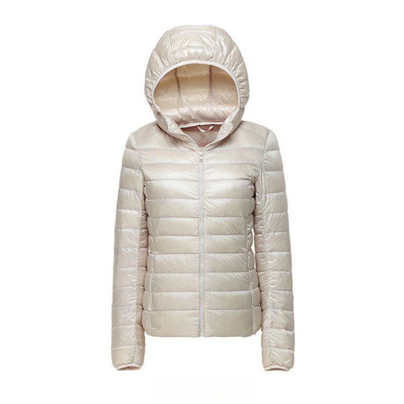 Autumn Winter Down Jacket For Women 2023 Ultralight Thin 90% White Duck Down Jackets Keep Warm Puffer Jacket Hooded Down Coat