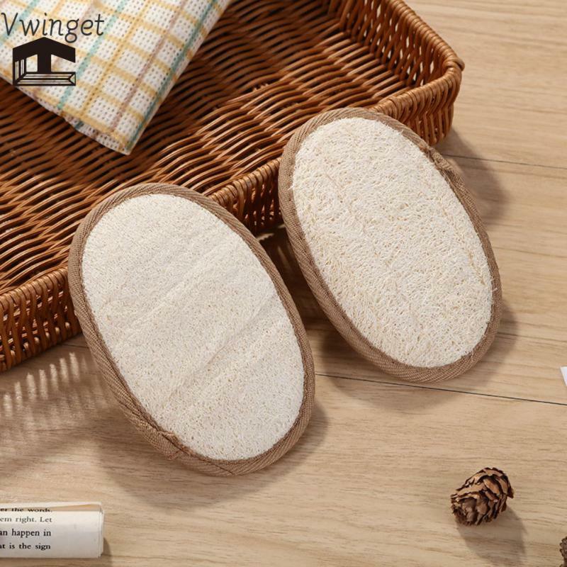 Natural Loofah Luffa Facial Complexion Skin Disc Disk Pads Male Female Face Cleaning Brush Baby Care Exfoliator