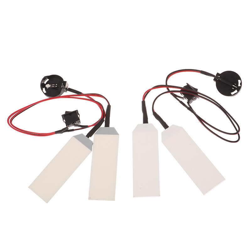 Kits de Ojos de luz LED flexibles para casco, máscara, accesorios de Cosplay, entrada CR2032