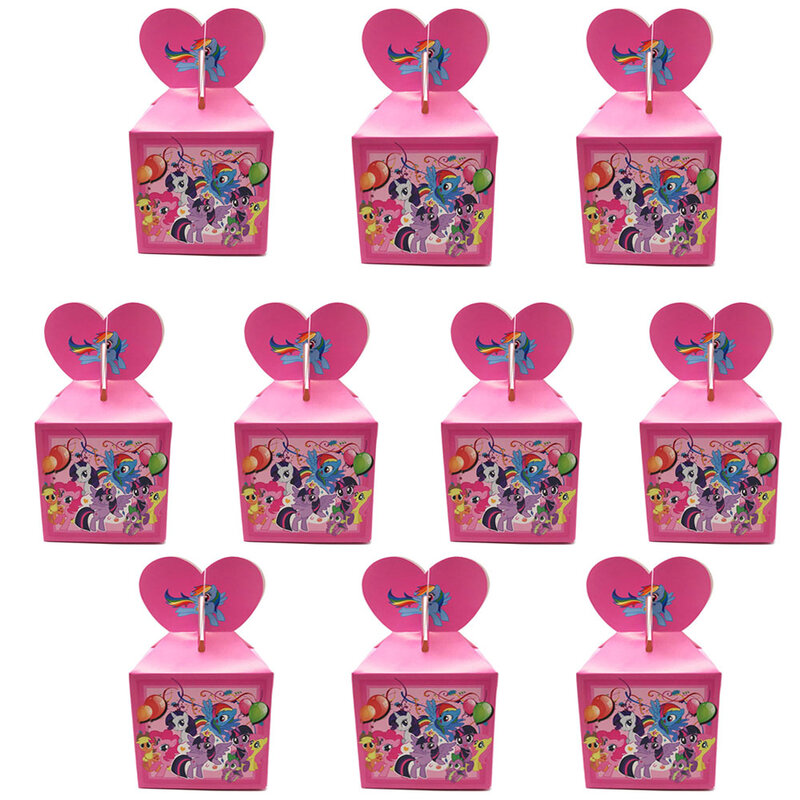 Cajas de dulces de princesa de dibujos animados de Disney, caja de regalo de cumpleaños, decoraciones para fiestas, suministros para Baby Shower