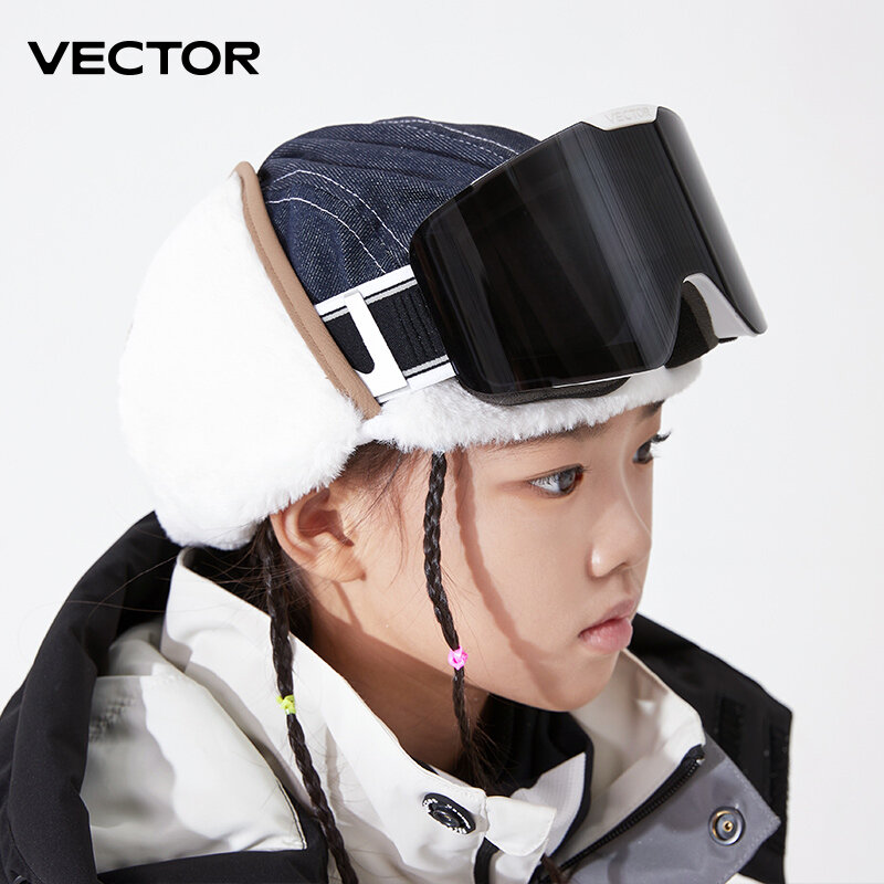 VECTOR Brand Ski Goggles Children Snowboard Goggles Glasses for Skiing UV400 Protection Skiing Snow Glasses Anti-Fog Ski Mask