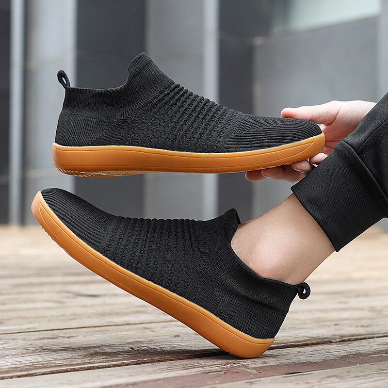 New Unisex Wider Shoes Breathable Mesh Men Barefoot Wide-toed Shoes Brand Flats Soft Zero Drop Sole Wider Toe Sneakes Large Size