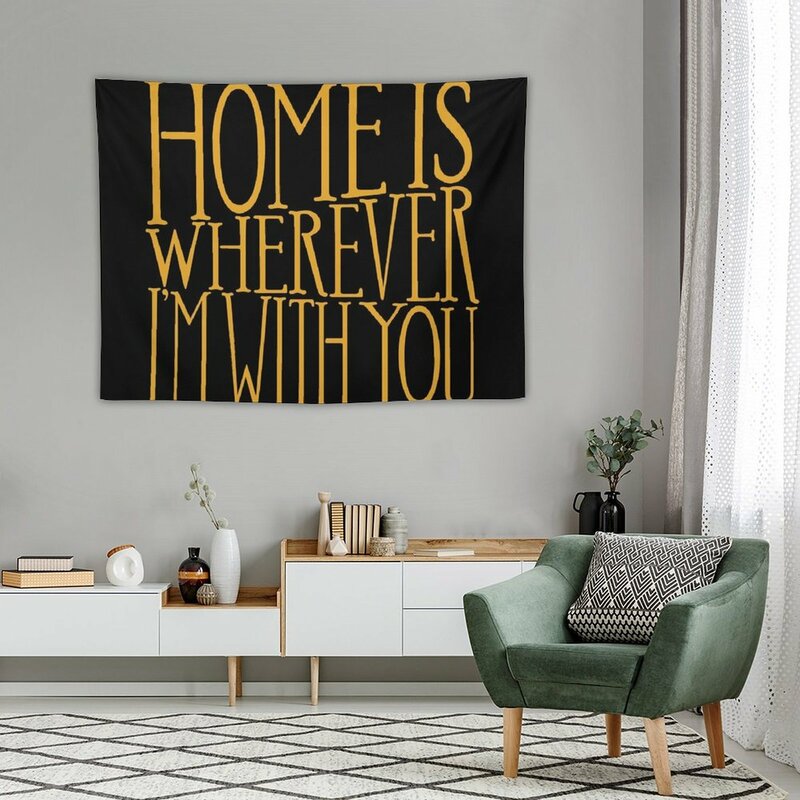 Home is Where I'm With You-Edward Sharpe and the Magnetic Zeros Tapestry, Home Decor, Outdoor Art Mural, House Decoration