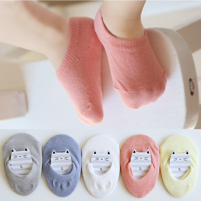 Яркие детские носки для пола, хлопковые нескользящие носки унисекс для новорожденных, короткие носки до щиколотки, для младенцев, мальчиков и девочек