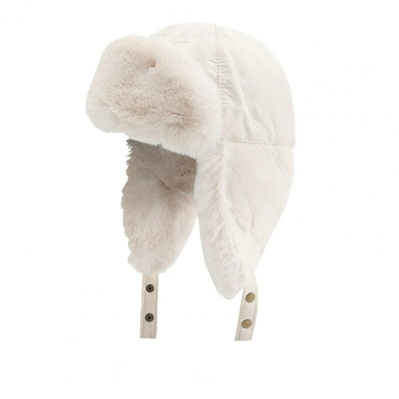 Zimowa ciepła czapka przytulna zimowa czapka nauszna kask narciarski na pogodę zajęcia na świeżym powietrzu miękka, zagęszczona czapka nauszniki z ciepłym polarem
