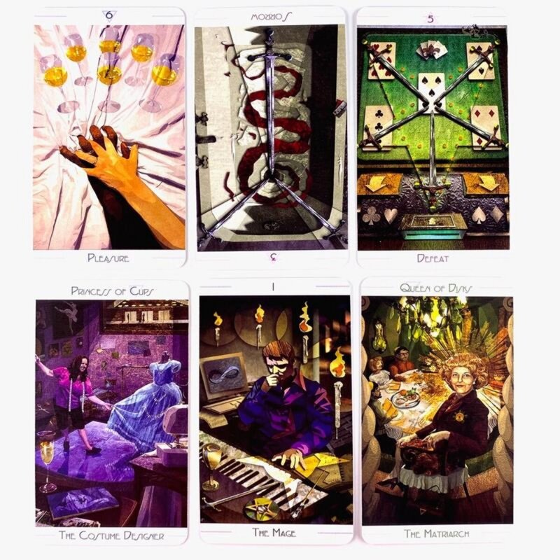 Deck de Tarot Urbano para Festa Lazer, Jogo de Mesa, Adivinhação, Profecia, Cartas Oráculo, 10,3x6cm, 78 peças