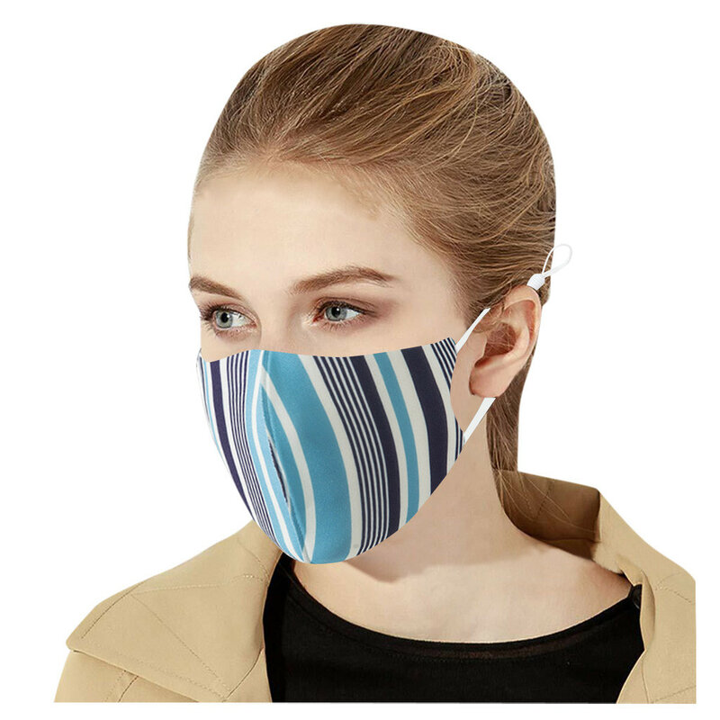 여성용 패션 재사용 가능한 마스크, 무취 및 자극 없는 편안한 마스크, 야외 사이클링용 성인용 필수 마스크