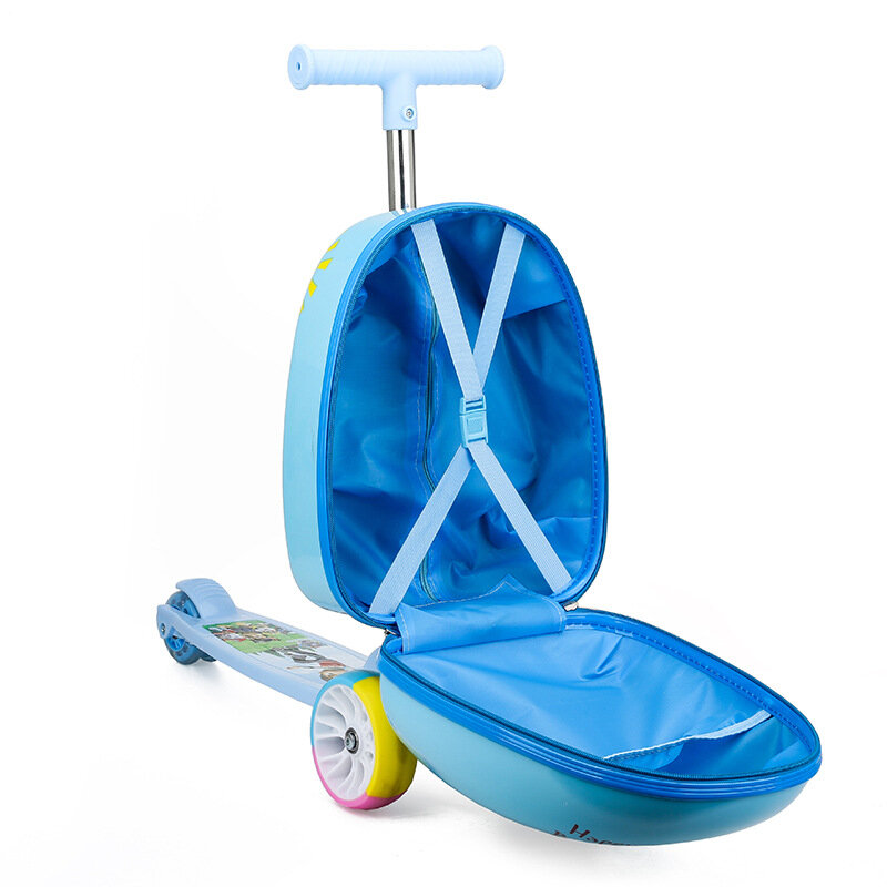 ABQP-estuches de carrito para niños, maletas de cabina de dibujos animados, se pueden sentar y montar, Maleta de viaje, juego de equipaje para niños