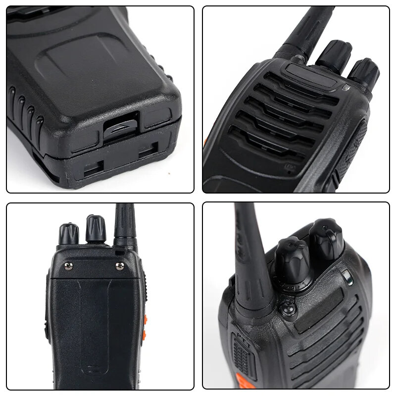 Baofeng 888S walkie talkies ผู้ใหญ่ระยะยาวแบบชาร์จได้แฮมหูฟังไมค์16ช่องมือถือ walkie walkie
