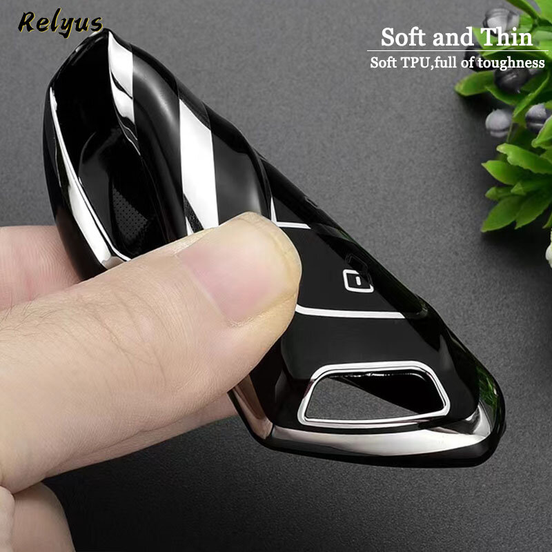 Nieuwe Soft Tpu Auto Remote Key Case Cover Shell Fob Voor Chery Tiggo 3 5X 4 8 Glx 7 2019 2020 Protector Sleutelhanger Auto Accessoires