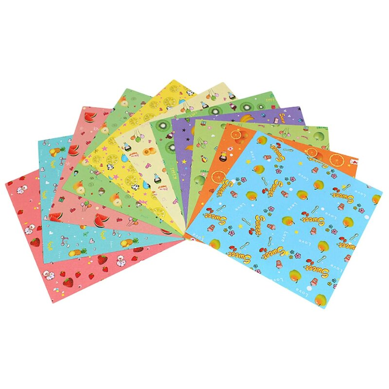 144 lembar persegi 12 pola berbeda satu sisi warna kertas Origami kertas lipat kertas seni kerajinan untuk kamar anak sekolah