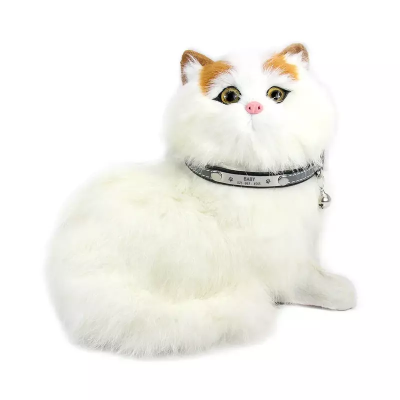 Collar de gato personalizado para cachorro, Collar antiestrangulación para perro pequeño, accesorios para gatos, grabado gratis, etiqueta de nombre