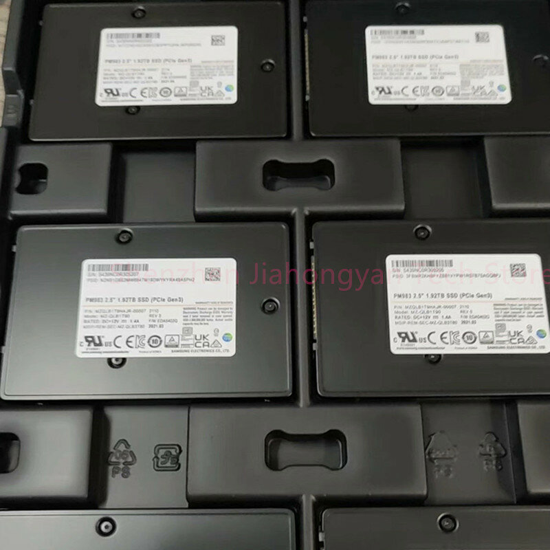 Solid State Drive para Samsung, PM983 1.92T 3.84T SSD, tamanho 22110, protocolo Nvme, Pcie3.0, U.2, novo, Enterprise
