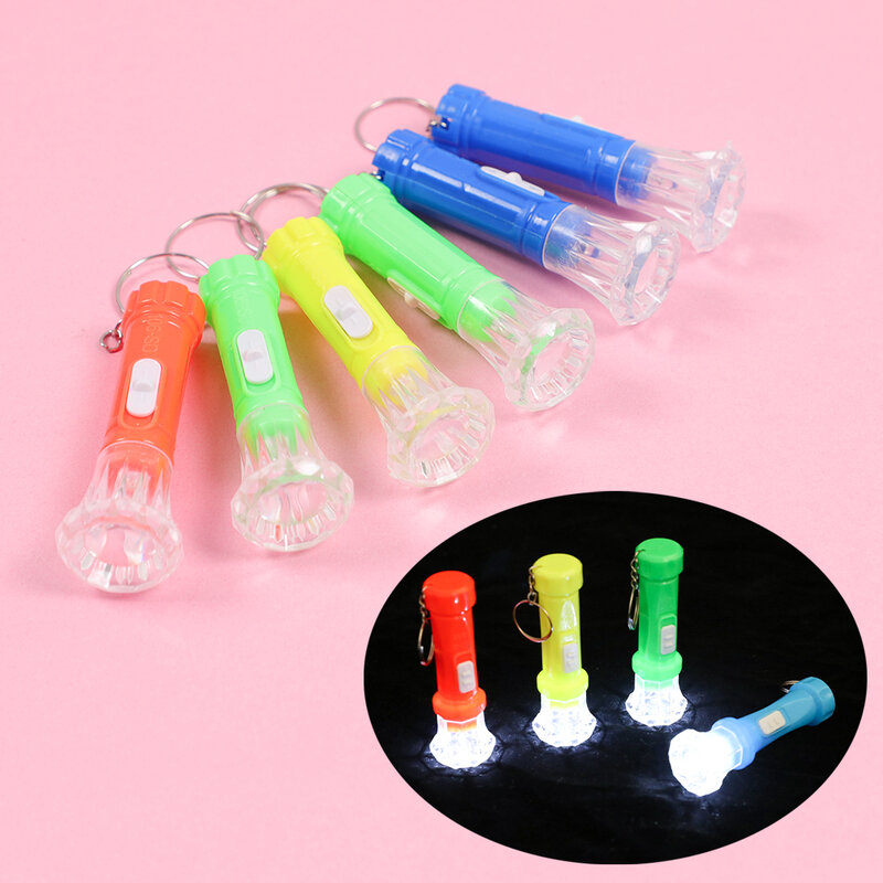 10Pcs Mini Children LED Flashlight Lamp Toy For Kids Birthday Party Favors Pinata Fillers Goodie Bag Gift