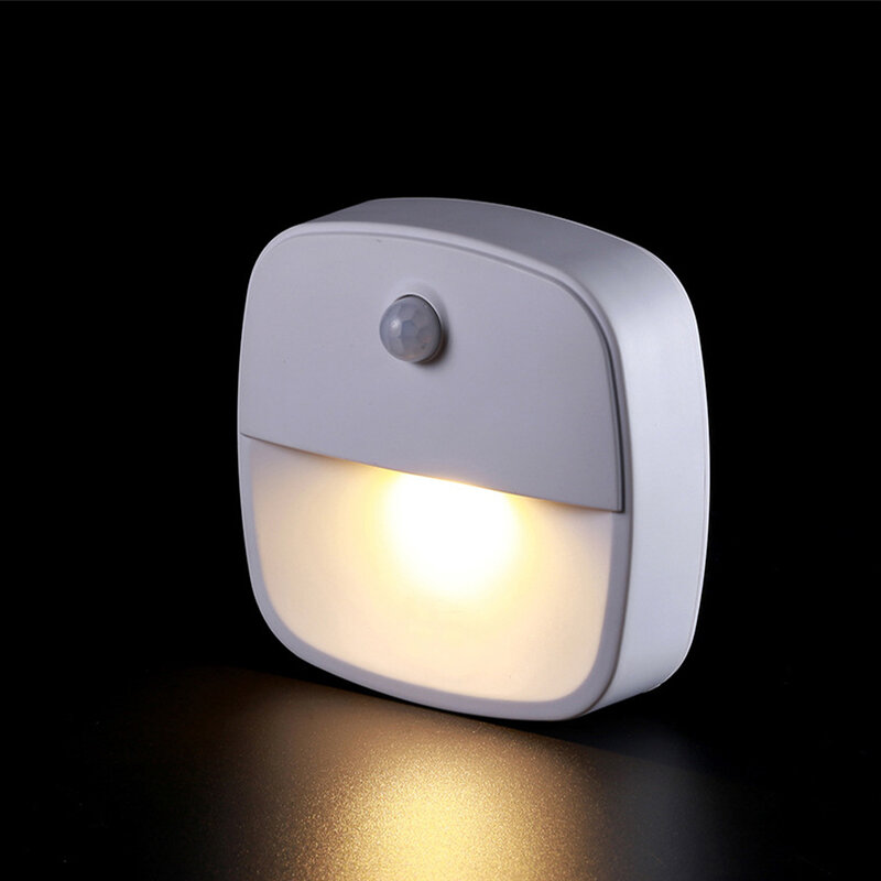 Lámpara LED inteligente con Sensor de movimiento humano, iluminación nocturna para dormitorio, baño, hogar, cocina, pasillo, refrigerador