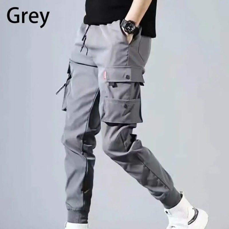 Pantalones tácticos de carga para hombre, múltiples bolsillos informales con pantalones de entrenamiento, ropa para correr, senderismo