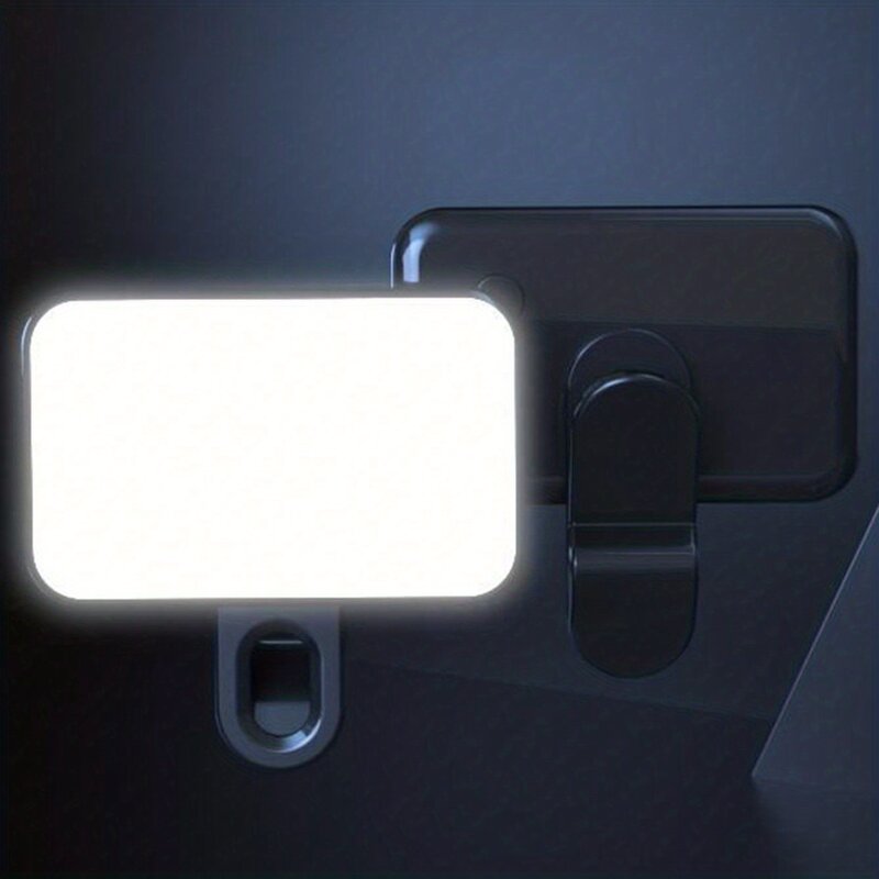 محمول صغير Selfie ملء ضوء قابلة للشحن 3 طرق سطوع قابل للتعديل كليب على للهاتف المحمول الكمبيوتر ملء ضوء