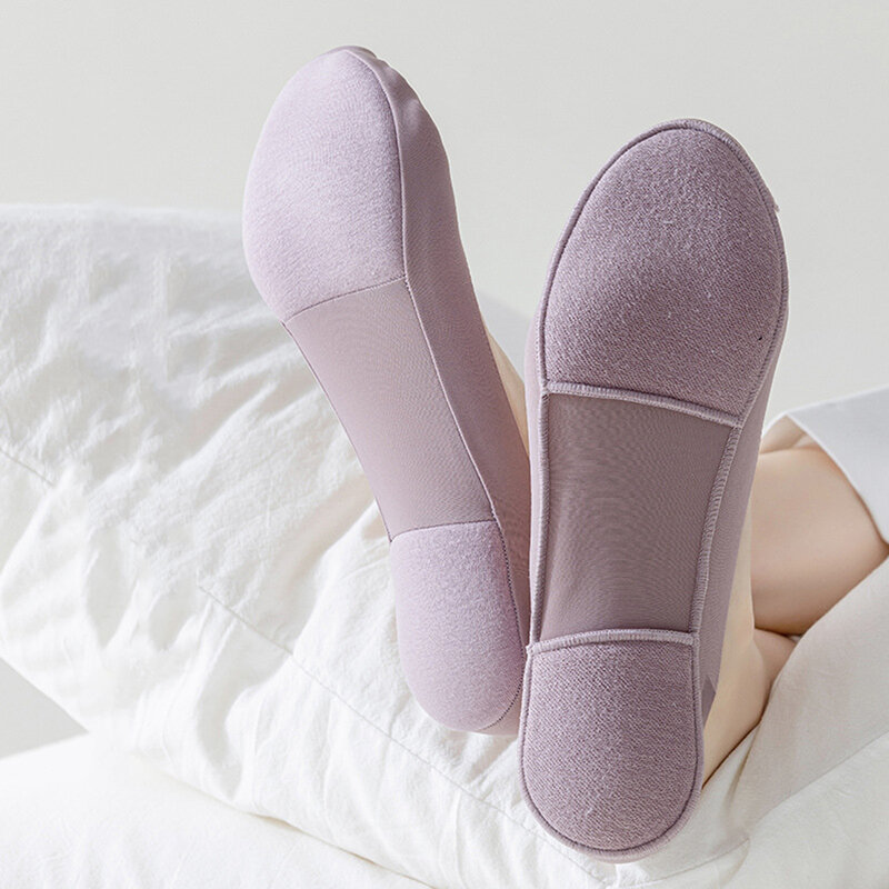 Calcetines invisibles antideslizantes para masaje de pies, medias invisibles poco profundas, transpirables, 1 par