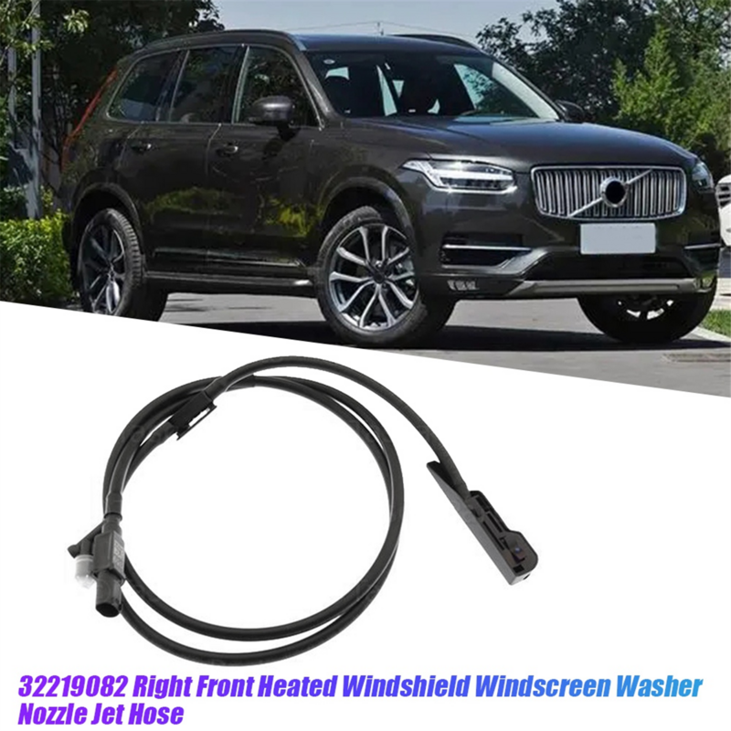1Pair Car Front Windshield Windscreen Washer Nozzle Jet Hose 2219081 32219082 for Volvo XC90 2016-2020 Heated