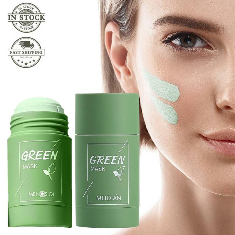 Meidian máscara de chá verde hidratante limpeza profunda esfoliação controle oleosa manchas de lama filme vara remover poros máscara cravo