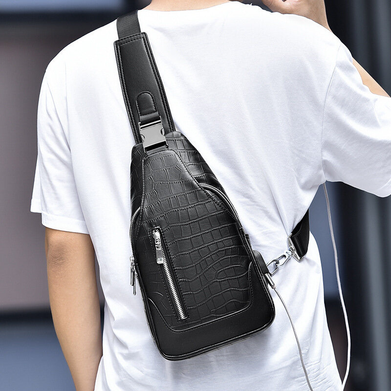 Chikage borsa a tracolla singola per sport per il tempo libero semplice borsa a tracolla multifunzionale di marca di moda borsa a tracolla per personalità Casual