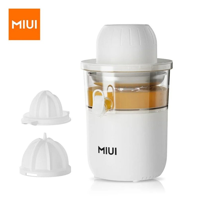 MIUI Electric Citrus Juicer Squeezer with 2 Cones, Stainless Steel Quiet Orange Juice Extractor Machine, Large Capacity, 850W