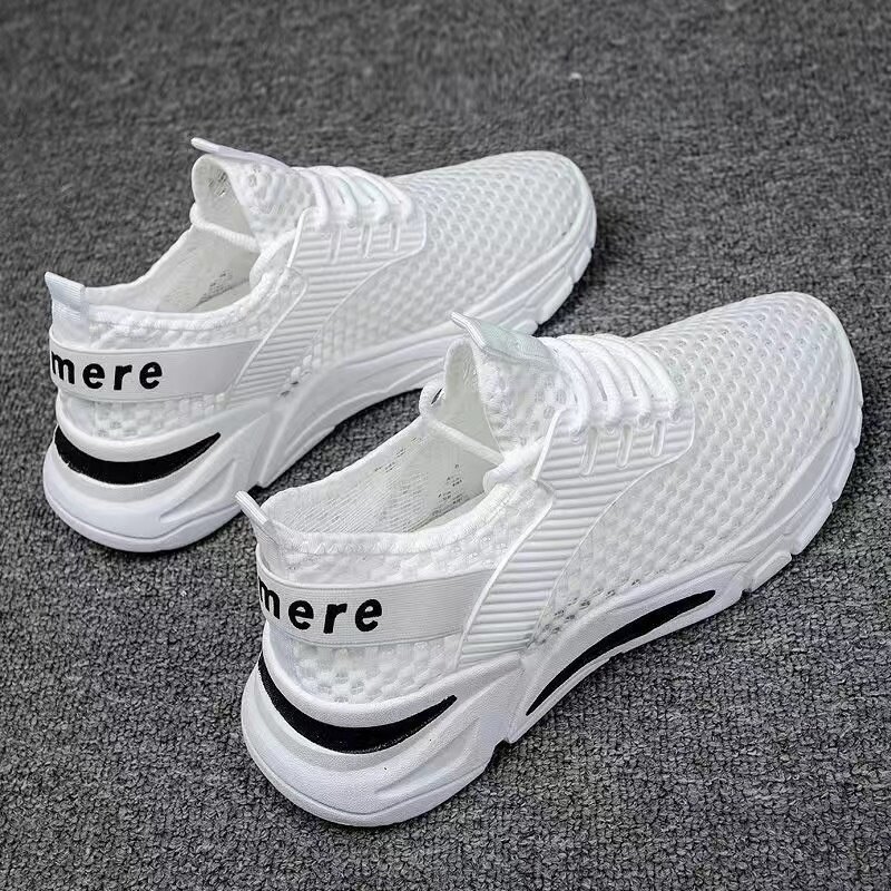 รองเท้าวิ่งระบายอากาศได้ดี2023ผู้ชายรองเท้ากีฬาผ้าตาข่ายใส่เดินสบายรองเท้าลำลองสำหรับผู้หญิง