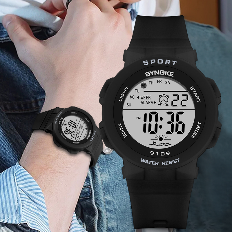 Часы PANARS женские многофункциональные, водонепроницаемые спортивные светодиодные цифровые наручные, с будильником, секундомером, для девочек и мальчиков, подарок