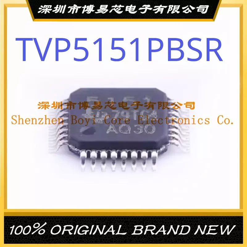 Pacote TVP5151PBSR TQFP-32, Genuine Video Interface IC Chip, Novo e Original