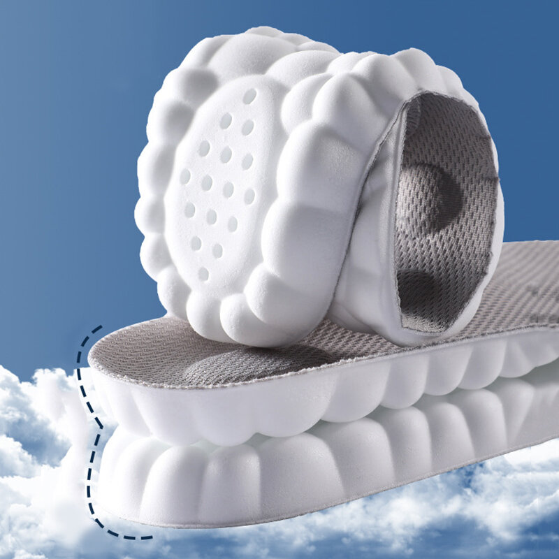 Solette da massaggio Unisex 4D cestini da corsa suola per scarpe supporto per arco inserti ortopedici soletta per scarpe sportive Super morbide per i piedi