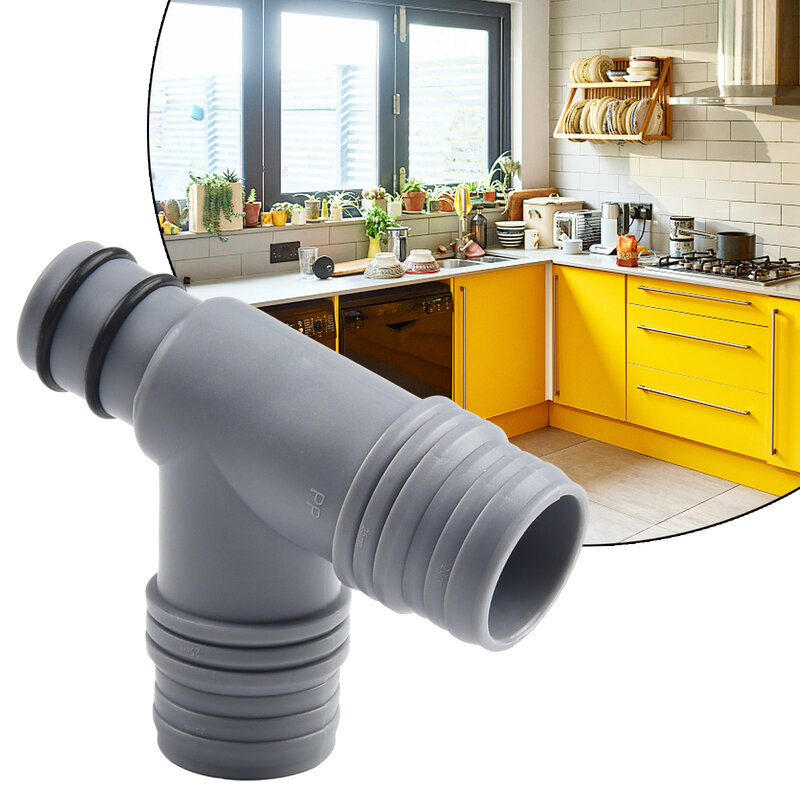 Soluzione di risparmio di tempo collega diversi tipi di tubi con giunto a t di conversione del foro di troppopieno del bacino della cucina
