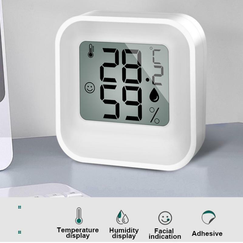 LCD Mini Termometer Digital Higrometer Dalam Ruangan Ruangan Elektronik Temperatur Kelembapan Meter Sensor Gauge Stasiun Cuaca Rumah
