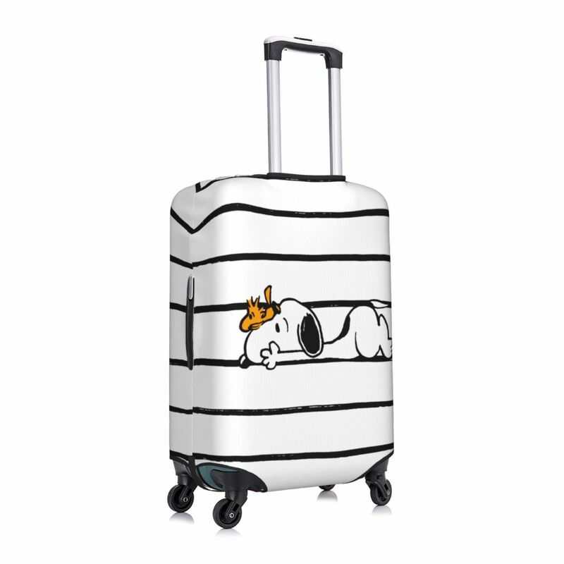 Пользовательский милый мультяшный Снупи Чехол для багажа эластичный Дорожный чемодан защитный фоточехол для 18-32 дюймов