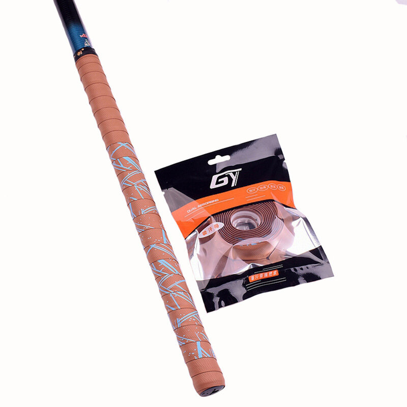 Poignée CamSolomon pour cannes à pêche et raquettes, bande anti-transpiration, durable, absorbant la sueur, rester au sec pendant que vous pêchez, 2m