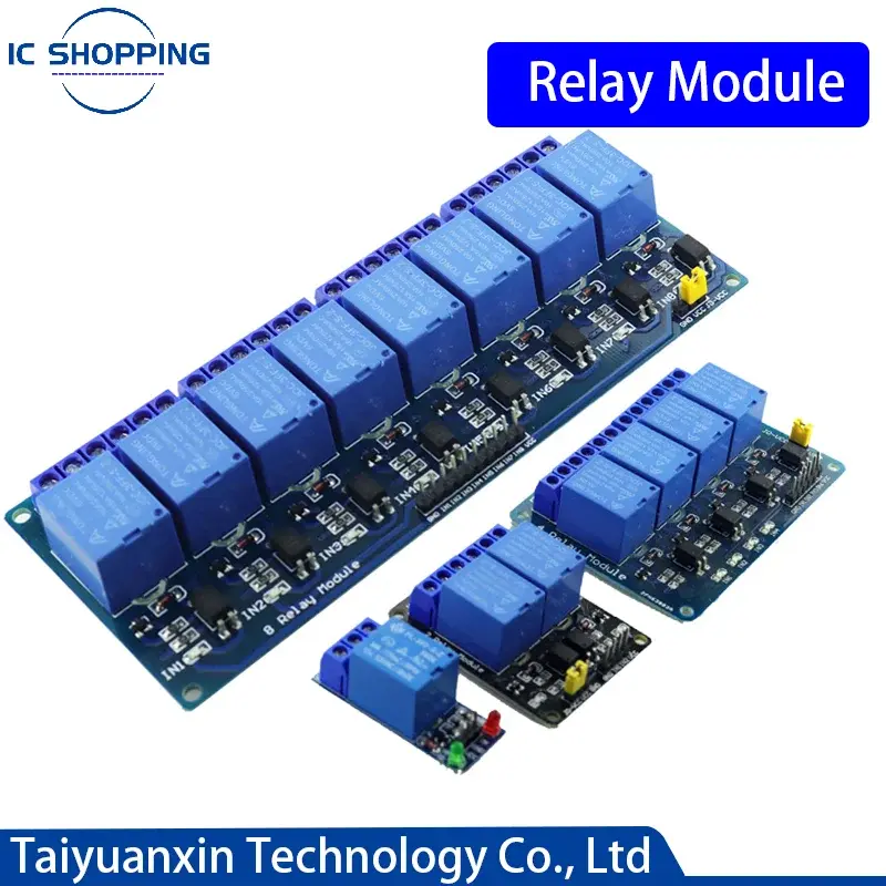 1 Chiếc Module Relay Optocoupler Tiếp Arduino 5V 12V 24V Đầu Ra Relay 1 2 4 6 8 module Relay Kích Hoạt Ban Shield