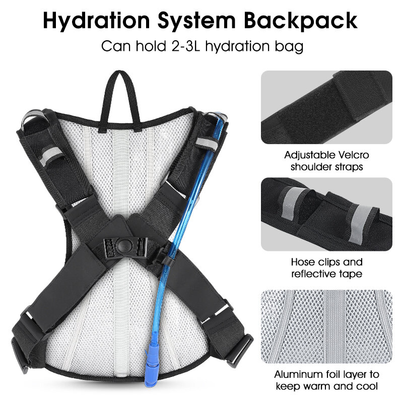 WEST BIKING-bolsa de agua ultraligera para bicicleta, mochila de hidratación deportiva de 10L, ergonómica, para ciclismo de montaña o de carretera, para escalada al aire libre
