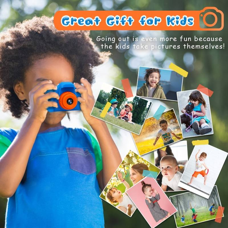 Mini Children Digital Camera HD Cartoon Photoable Kids Mini Kids Camera Toys Birthday Gift Gift Box Thanksgiving Christmas New