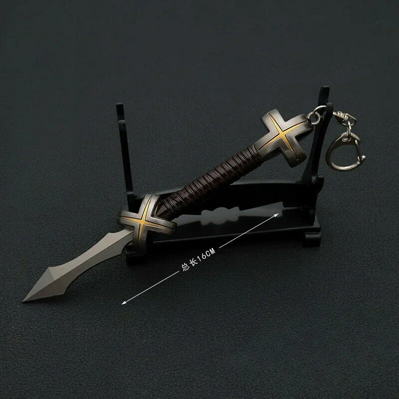 อาวุธ jujutsu Kaisen ryomen sukuna kamutoke โลหะอะนิเมะอาวุธอุปกรณ์ต่อพ่วงรูปปั้นดาบซามูไรของขวัญของเล่น16ซม. สำหรับเด็กผู้ชาย