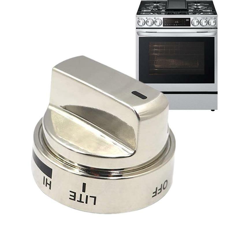 Stove Knob Replacement  Stainless steel knob Gas stove control knob Easy Installation To Replace Burner Parts And Stove Parts