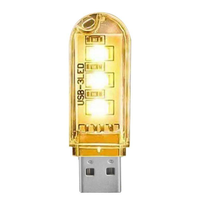 USB LED Light Mini Night Light USB Plug Light Mobile Power Charging Eye Protection Reading Small Round Light Night Light