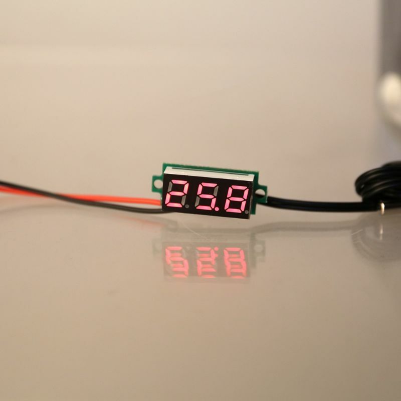 Medidor temperatura digital 0,28 "com sonda metal NTC 1 m para uso externo interno do carro para sala -20 ℃ ~ 100
