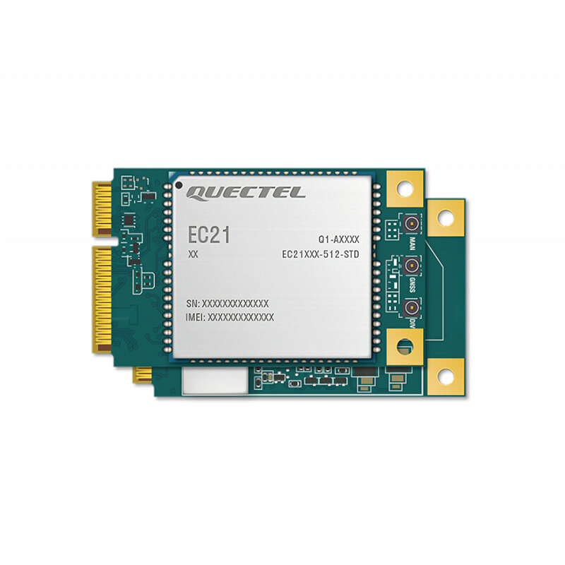 Quectel EC21-EU EC21-AUX EC21-AU EG21-G EC21-J modul PCIE MINI LTE CAT1 dengan penerima GNSS kompatibel dengan EC25-AU EC25-G EC25