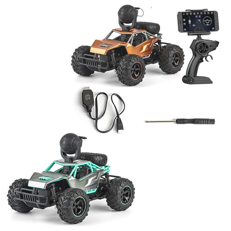 C039W RC카, 1080P 와이파이 카메라, 30 km/h 고속 등반 자동차, 2.4G 4WD 오프로드 차량 장난감, 남아용 선물