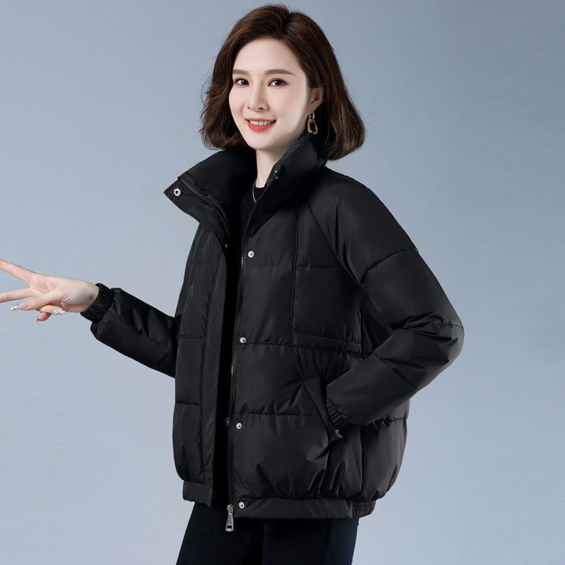 2023 New Women Down Cotton Coat Winter Jacket Female Short Parkas Loose Thick Warm Outwear Leisure Time Versatile Overcoat