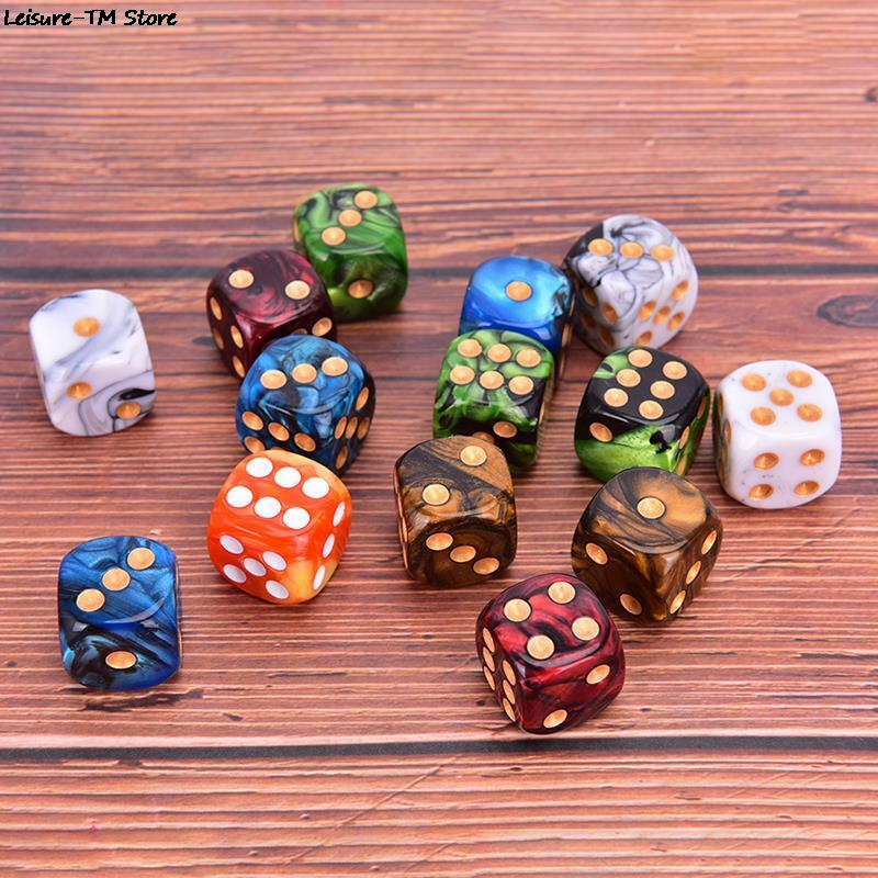 Nouvelle Table de jeu de dés en acrylique, coins ronds et polyédriques, pour jeux de Bar, accessoires de divertissement de différentes couleurs pour jeux de société
